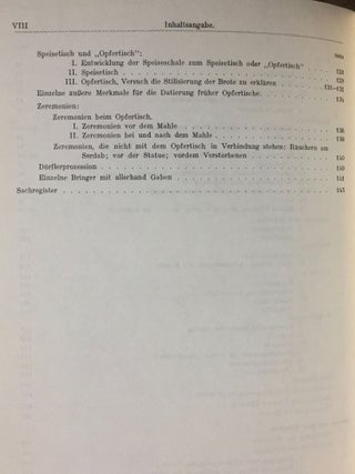 Die Reliefs des alten Reiches (2980 - 2475 vor Chr.). Material zur ägyptischen Kulturgeschichte.
