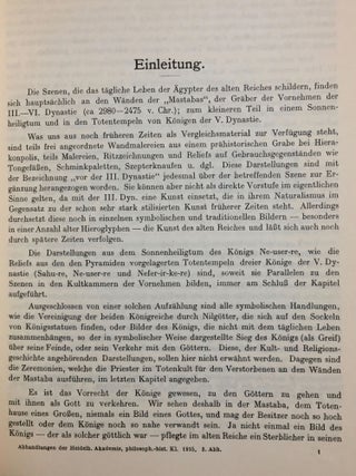 Die Reliefs des alten Reiches (2980 - 2475 vor Chr.). Material zur ägyptischen Kulturgeschichte.