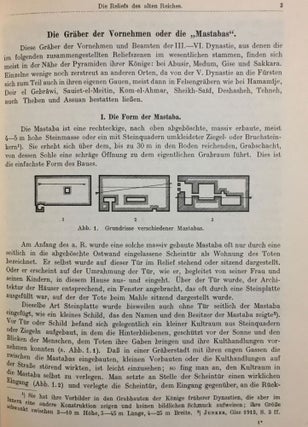 Die Reliefs des alten Reiches (2980 - 2475 vor Chr.). Material zur ägyptischen Kulturgeschichte.
