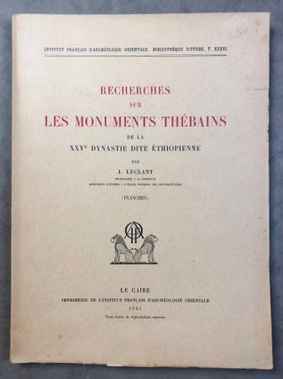 Recherches sur les monuments thébains de la XXVe dynastie. Tomes I & II (complete set)[newline]M0979f-06.jpg