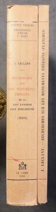 Item #M0979f Recherches sur les monuments thébains de la XXVe dynastie. Tomes I & II (complete...[newline]M0979f.jpg