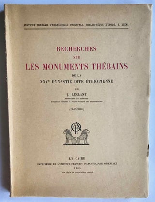 Recherches sur les monuments thébains de la XXVe dynastie. Tomes I & II (complete set)[newline]M0979i-07.jpg