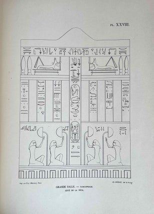 Les hypogées royaux de Thèbes. Tome II: Notices des hypogées (2 fascicles, complete). Tome III: Le tombeau de Ramsès IV[newline]M0980c-37.jpeg