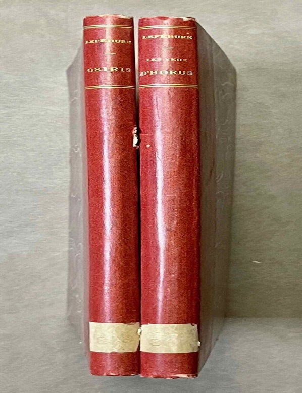 Item #M0982a Le mythe osirien. Tome I: Les yeux d'Horus. Tome II: Osiris (complete set). LEFEBURE Eug&egrave;ne.