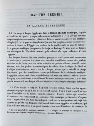 Grammaire de l'&eacute;gyptien classique