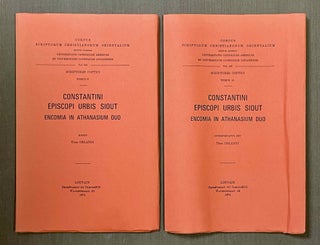 Item #M10006 Constantini episcopi urbis Siout Encomia in Athanasium duo. Vol. 1: Coptic text....[newline]M10006-00.jpeg