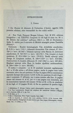 Constantini episcopi urbis Siout Encomia in Athanasium duo. Vol. 1: Coptic text. Vol. 2: Latin translation (complete set)