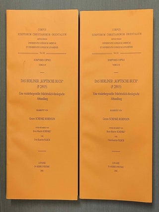 Item #M10007 Das Berliner "Koptische Buch" (P20915). Eine wiederhergestellte...