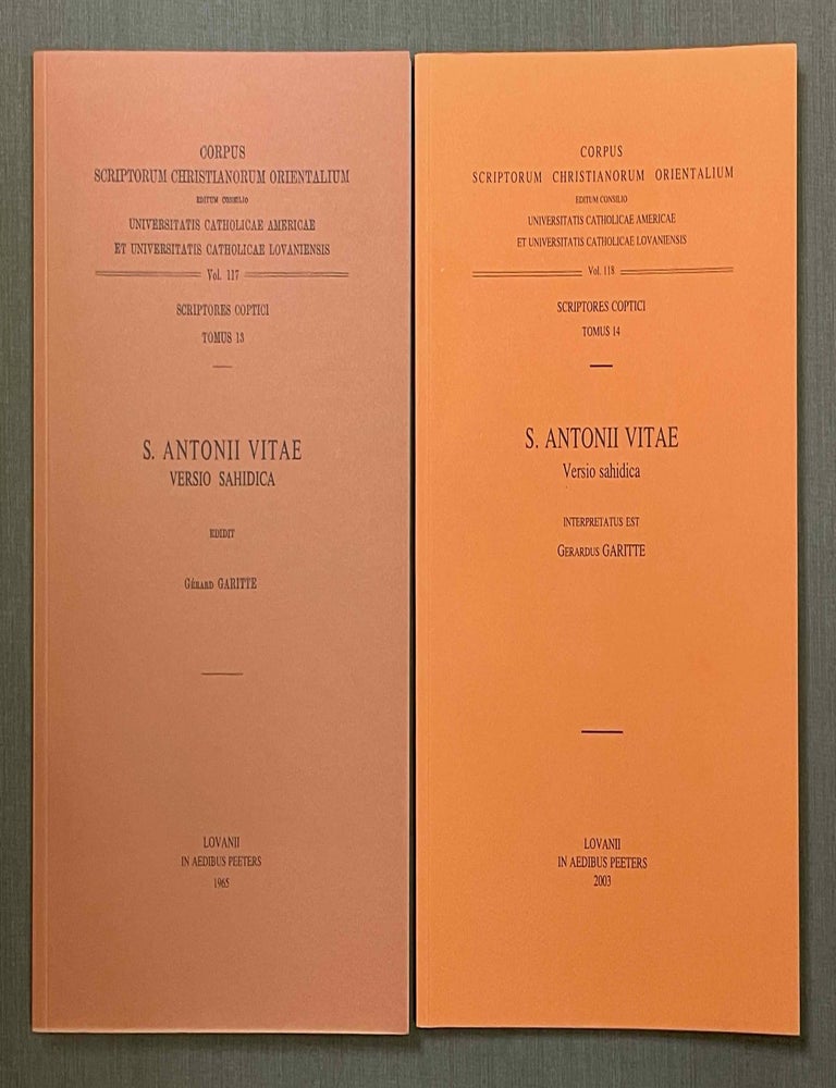 Item #M10013 S. Antonii vitae versio Sahidica. Vol. I: Text. Vol. II: Versio (translation into Latin) (complete set). GARITTE G&eacute;rard.[newline]M10013-00.jpeg