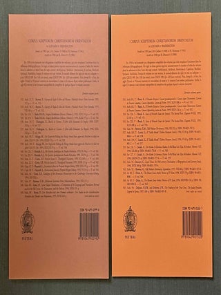 S. Antonii vitae versio Sahidica. Vol. I: Text. Vol. II: Versio (translation into Latin) (complete set)[newline]M10013-07.jpeg
