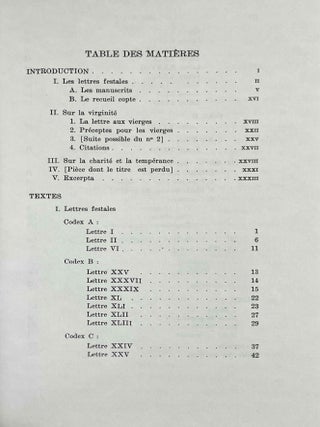 S. Athanase. Lettres festales et pastorales en copte. Vol. I: Texte. Vol. II: Traduction (complete set)[newline]M10014-02.jpeg