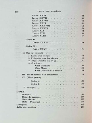 S. Athanase. Lettres festales et pastorales en copte. Vol. I: Texte. Vol. II: Traduction (complete set)[newline]M10014-03.jpeg