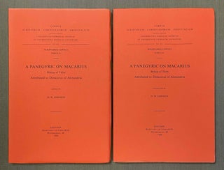 Item #M10024 A panegyric on Macarius, bishop of Tkôw. JOHNSON David W