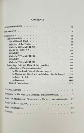 Another Athanasius. Four Sahidic homilies attributed to Athanasius of Alexandria. Two homilies on Michael the Archangel, the Homily on Luke 11:5-9 and the Homily on Pentecost. Vol. I: Text. Vol. II: Translation (complete set)