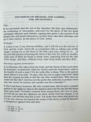 Another Athanasius. Four Sahidic homilies attributed to Athanasius of Alexandria. Two homilies on Michael the Archangel, the Homily on Luke 11:5-9 and the Homily on Pentecost. Vol. I: Text. Vol. II: Translation (complete set)