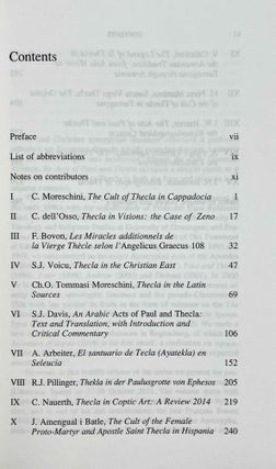 Thecla. Paul's disciple and saint in the East and West.
