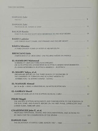 The world of Ancient Egypt. Essays in honor of Ahmed Abd El-Qader El-Sawi.