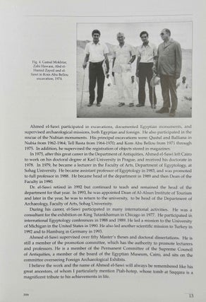 The world of Ancient Egypt. Essays in honor of Ahmed Abd El-Qader El-Sawi.