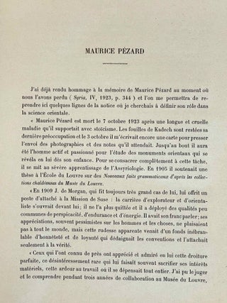 Qadesh. Mission archéologique à Tell Nebi Mend. 1921-1922.