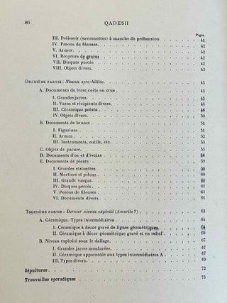 Qadesh. Mission arch&eacute;ologique &agrave; Tell Nebi Mend. 1921-1922.