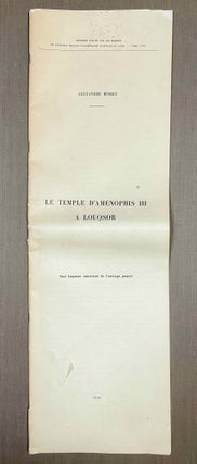 Item #M10044 Le temple d'Aménophis III à Louqsor. MORET Alexandre