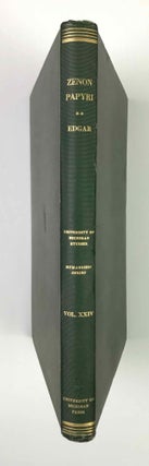 Item #M10045 Zenon papyri in the University of Michigan collection. EDGAR Campbell Cowan