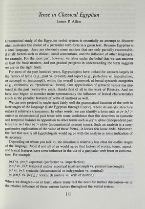 Essays on Egyptian Grammar