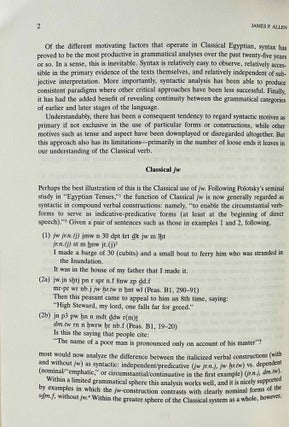 Essays on Egyptian Grammar