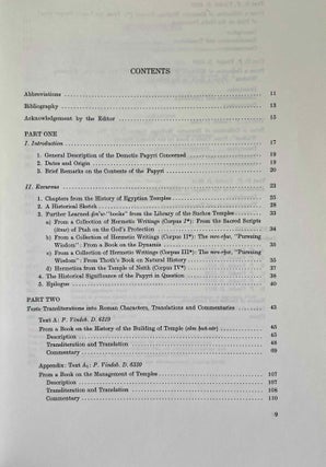 From the contents of the libraries of the Suchos temples in the Fayyum. Part II: From ancient Egyptian Hermetic writings.