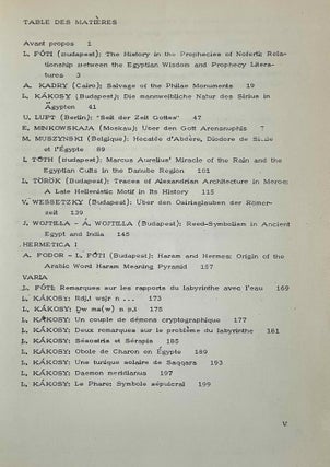Studia Aegyptiaca II (1976)