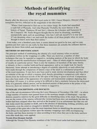 Refugees for eternity. The royal mummies of Thebes. Part four. Identifying the Royal Mummies.[newline]M10051a-06.jpeg