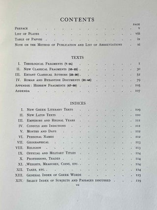The Antinoopolis Papyri. Part I, II, III (complete set)