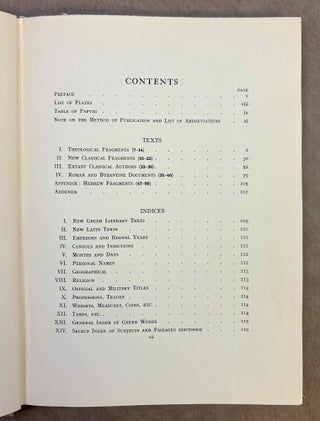 The Antinoopolis Papyri. Part I, II, III (complete set)