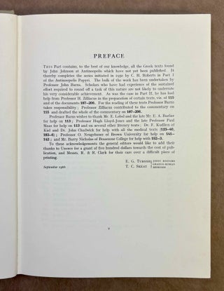 The Antinoopolis Papyri. Part I, II, III (complete set)