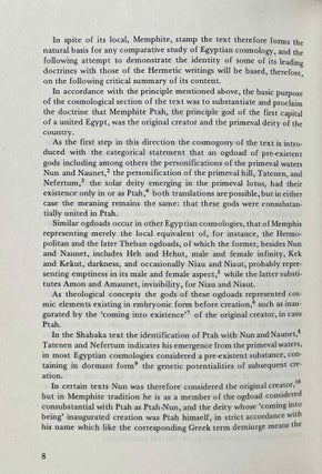 Egyptian and Hermetic Doctrine