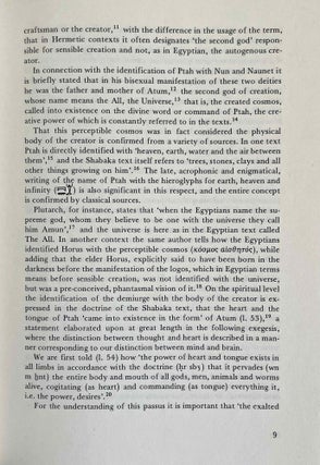 Egyptian and Hermetic Doctrine