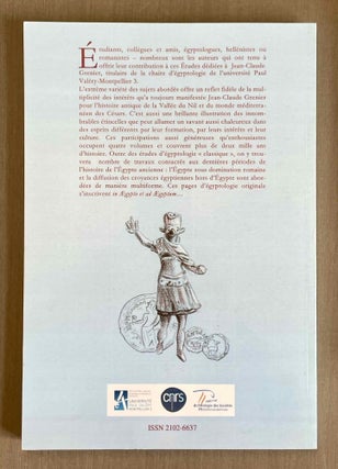 Et in Aegypto et ad Aegyptum. Recueil d'études dédiées à Jean-Claude Grenier. 4 volumes (complete set)
