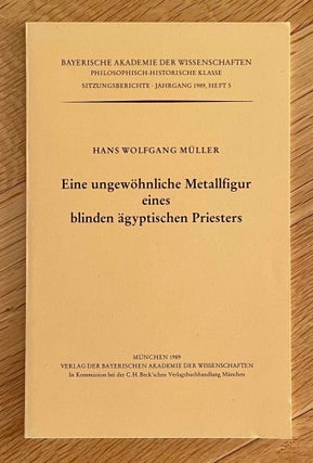 Item #M10077 Eine ungewöhnliche Metallfigur eines blinden ägyptischen Priesters. Vorgetragen am...