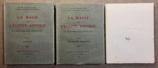 Item #M1007c La magie dans l'Egypte antique. Tome I, II & III (complete set). LEXA...