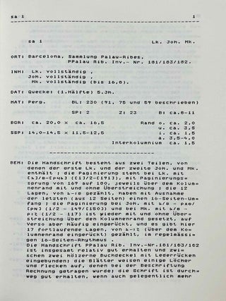 Liste der koptischen Handschriften des Neuen Testaments. I. Die Sahidischen Handschriften der Evangelien, 1. Teil. Liste der Koptischen Handschriften des Neuen Testaments. I. Die Sahidischen Handschriften der Evangelien. 2. Teil. 1. Halbband.[newline]M10117-05.jpeg