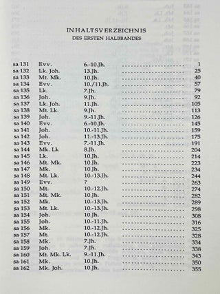 Liste der koptischen Handschriften des Neuen Testaments. I. Die Sahidischen Handschriften der Evangelien, 1. Teil. Liste der Koptischen Handschriften des Neuen Testaments. I. Die Sahidischen Handschriften der Evangelien. 2. Teil. 1. Halbband.[newline]M10117-08.jpeg