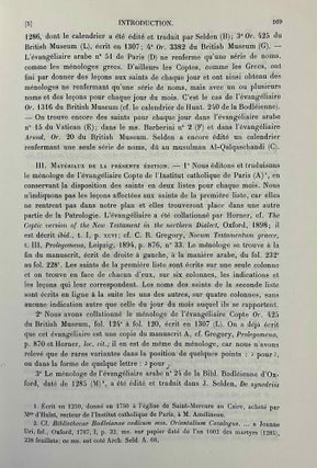 Les ménologes des évangeliaires coptes-arabes