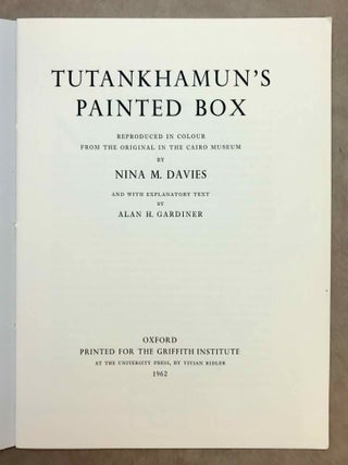 Tutankhamen's Painted Box. Reproduced in color from the original in the Cairo Museum.[newline]M1011f-06.jpeg