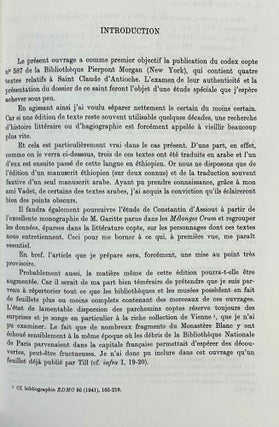 Textes coptes relatifs à saint Claude d'Antioche