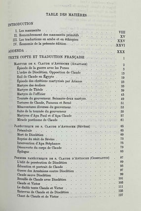 Textes coptes relatifs à saint Claude d'Antioche