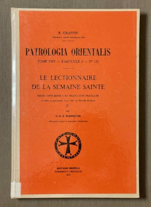 Item #M10127 Le lectionnaire de la Semaine Sainte II. BURMESTER Oswald Hugh Edward KHS