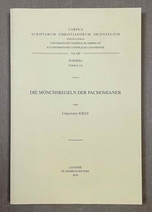 Item #M10145 Die Mönchsregeln der Pachomianer. JOEST Christoph[newline]M10145-00.jpeg