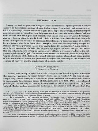 Analecta Hymnica Coptica. Bohairic Hymns for the Liturgical Year from Medieval Chant Manuscripts.