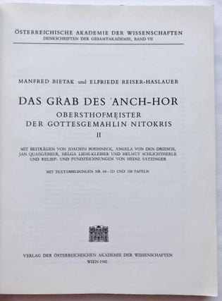 Das Grab des 'Anch-Hor, Obersthofmeister der Gottesgemahlin Nitokris. 2 volumes. Without the additional volume of plans.[newline]M1015e-14.jpg