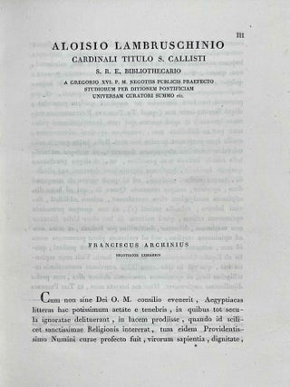 Elementa Linguae Aegyptiacae vulgo copticae quae auditoribus suis in patrio athenaeo pisano tradebat Hippolytus Rosellinius Linguarum Orientalium, veteris historiae et archaeologiae professor.